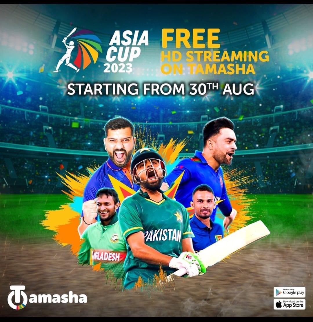 usmanjavedch's tweet photo. Watch Asia Cup Free without Ads! 

Live on Tamasha!
#tamashadigital #jazz #AsiaCup2023 #Pakistan #PCB #BabarAzam 

Jazz https://t.co/n7Jevk3S5Q