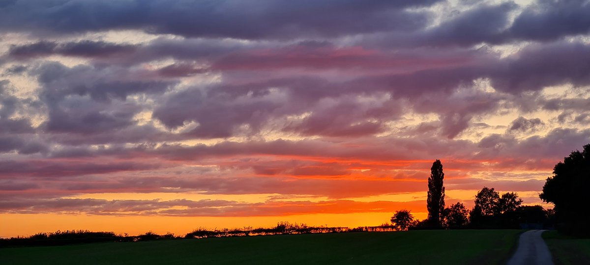 Sunset on the cycleride