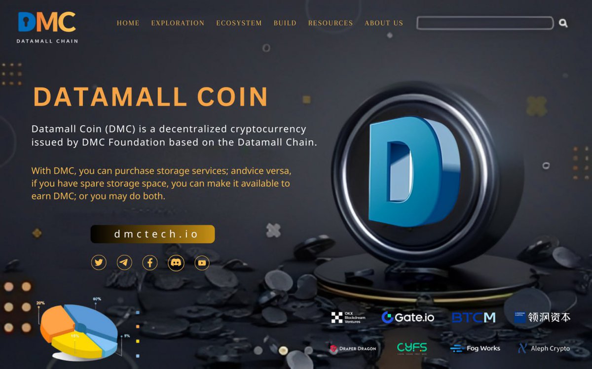 ChiomaChukwura2's tweet photo. 📢 @datamallcoin (DMC) is a Decentralized cryptocurrency issued by #DMC Foundation based on the #Datamall Chain.

🚀With #DMC,you can purchase storage services, andvice versa,if you have spare storage space,you can make it available to earn DMC; or you may do both.

#Web3 #Data https://t.co/csnRNT7T35