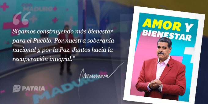 Inicia la entrega del Bono Amor y Bienestar enviado por nuestro Presidente <a href="/NicolasMaduro/">Nicolás Maduro</a> a través de la #PlataformaPatria.

blog.patria.org.ve/amor-bienestar/