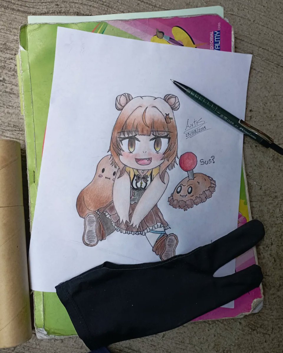 Arti_Six's tweet photo. Naocchi is SUS? 🥔
Me hubiera gustado, en dibujo digital, pero no tengo tableta digital, realice a lo tradicional a color 🔥
Le deseo buena suerte a todos los participantes de la competencia 😉
#NaocchiArt #UwUArt #vtuber
#dibujo https://t.co/qvmAqmzMoL
