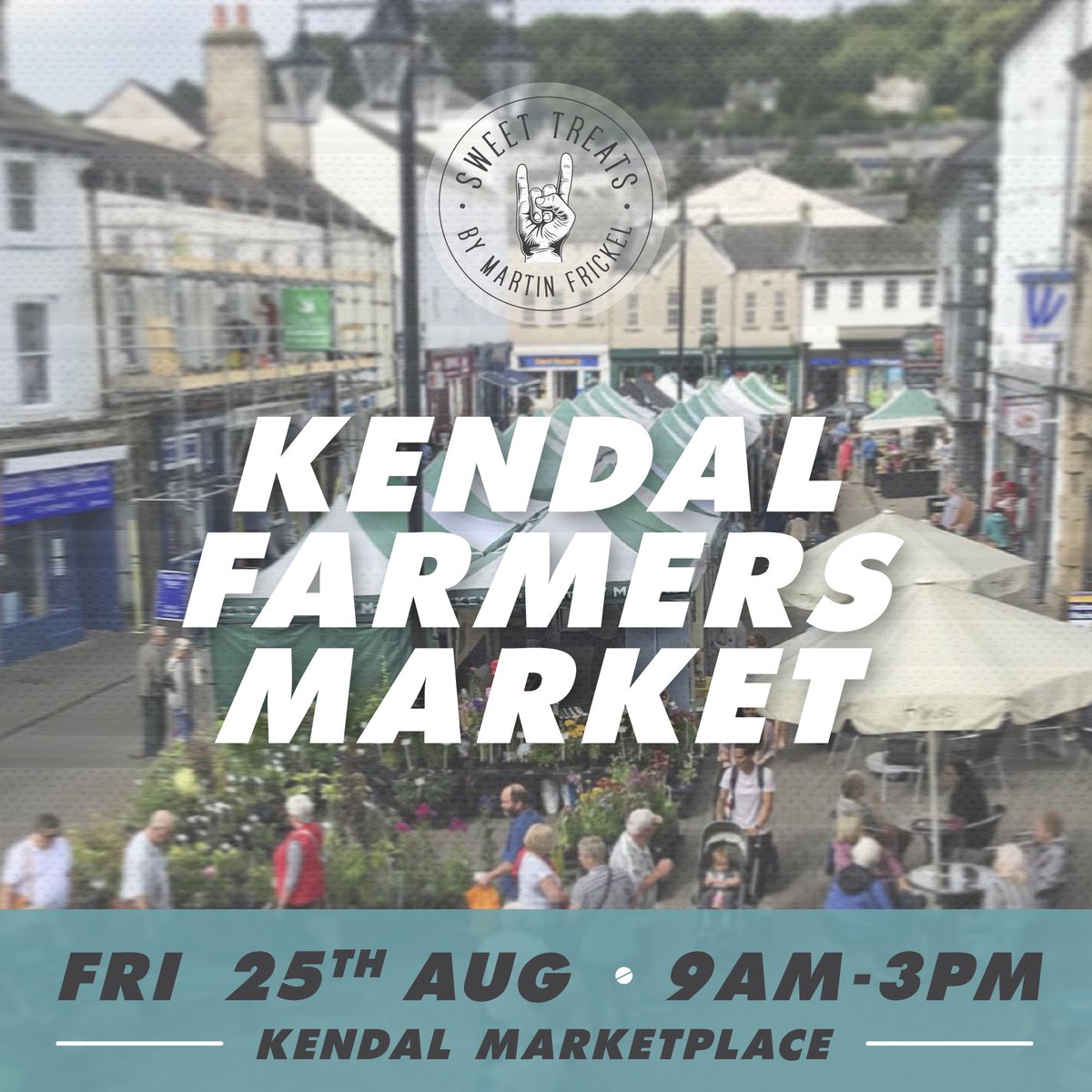 STBYMF's tweet image. THIS WEEKEND 📍
Friday : 
✨ Kendal Farmers Market 9-3pm
✨ Whitehaven Producers Market 10-4pm 
Saturday : 
✨ Brampton Farmers Market 9-1.30pm 
✨Visit Sedbergh Artisan Market 9-3pm 
SWEET TREATS HQ SHOP 
open as usual Fri / Sat /Sun 
10-3pm 
Bank Holiday Weekend Let’s Go 
🔥🤘🏻