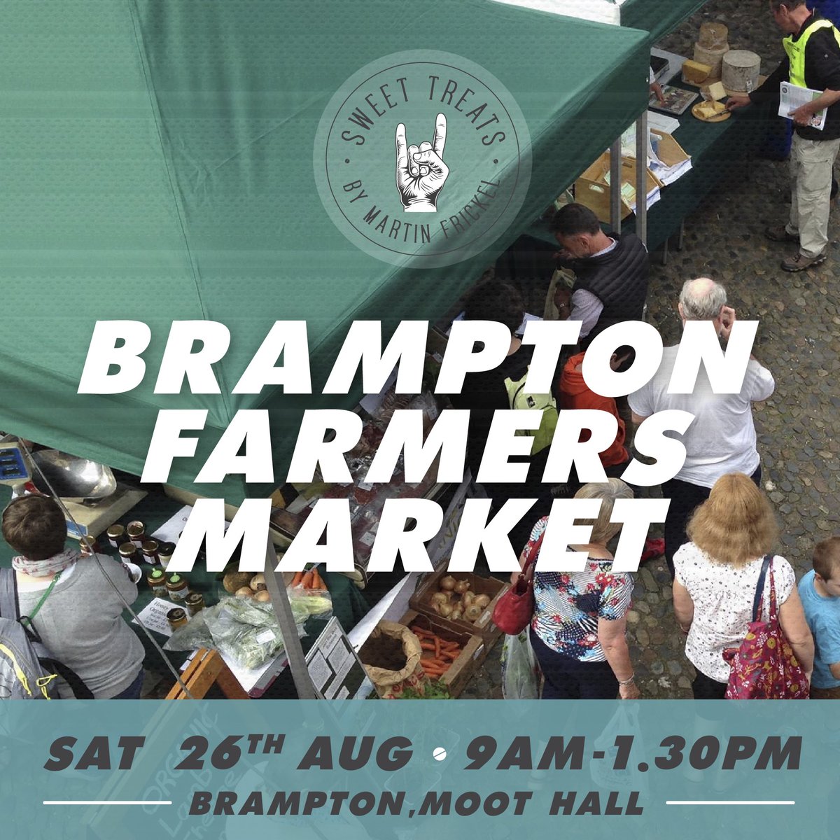 STBYMF's tweet image. THIS WEEKEND 📍
Friday : 
✨ Kendal Farmers Market 9-3pm
✨ Whitehaven Producers Market 10-4pm 
Saturday : 
✨ Brampton Farmers Market 9-1.30pm 
✨Visit Sedbergh Artisan Market 9-3pm 
SWEET TREATS HQ SHOP 
open as usual Fri / Sat /Sun 
10-3pm 
Bank Holiday Weekend Let’s Go 
🔥🤘🏻