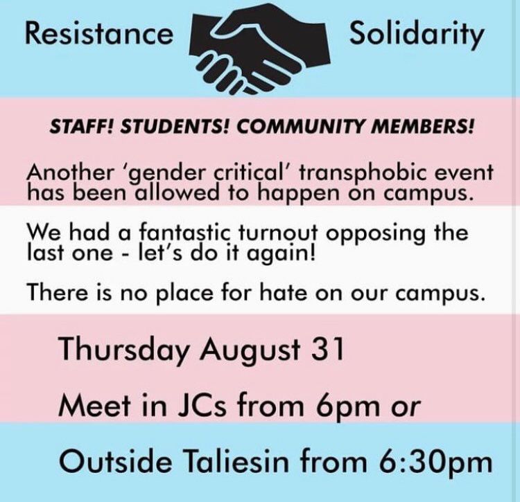 swanseapride's tweet image. There is no place for transphobia in Swansea!

We at Swansea Pride are proud to support this demonstration and encourage all those who believe in equality to do so also.

Trans rights are human rights! 

🏳️‍⚧️♥️🏳️‍🌈

#SwanseaPride #Equality #Diversity #Inclusion #Community #Swansea