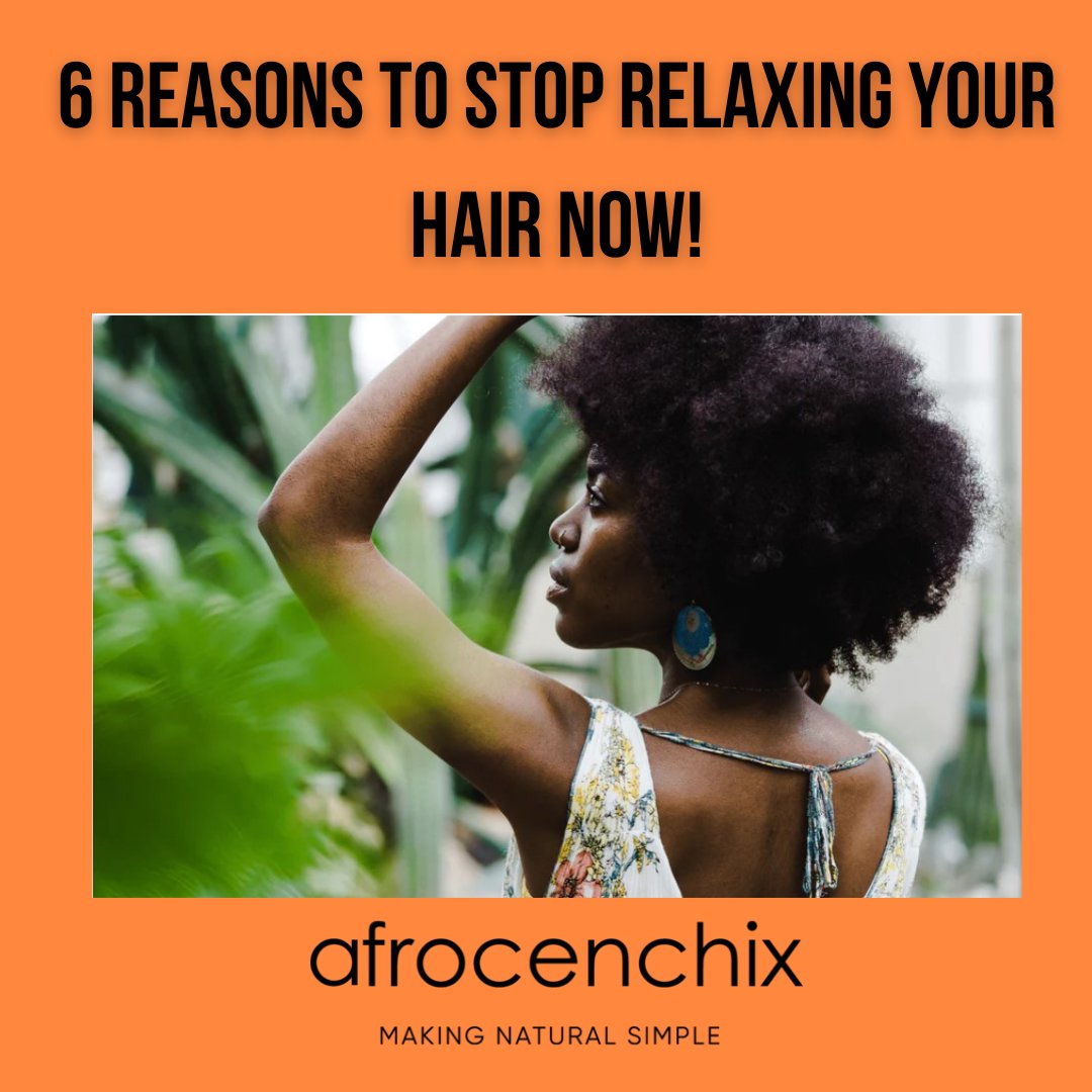 Read our #NEWblog and fall in love with your natural hair 🧡6 reasons to stop relaxing your hair NOW! #naturalhair #haircare #relaxer bit.ly/3Ed9d1m