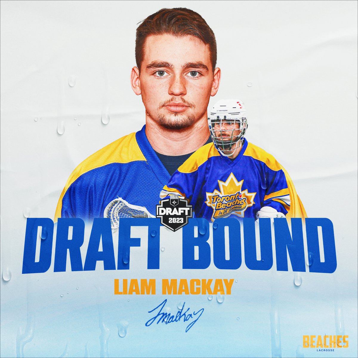 We are excited to announce that Beaches alumni <a href="/laxmack44/">Liam</a> has declared for the 2023 <a href="/NLL/">NLL</a> Draft

Congratulations and best of luck, Mack! 🌊