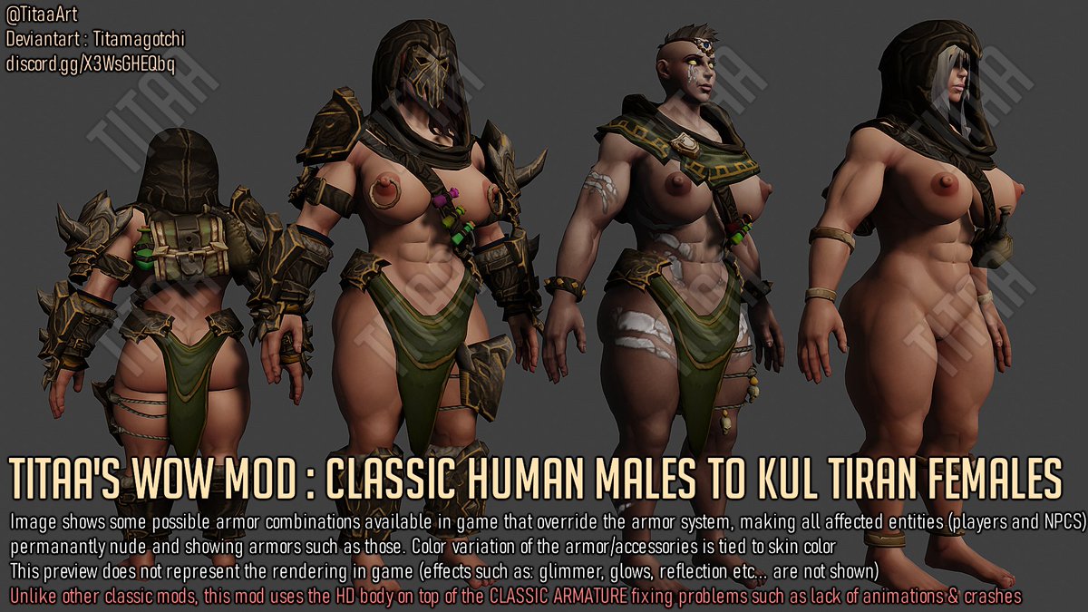 TitaaArt's tweet photo. My first ever batch of mods for Classic !
They will be available via my discord ! https://t.co/jnC37AOVlo