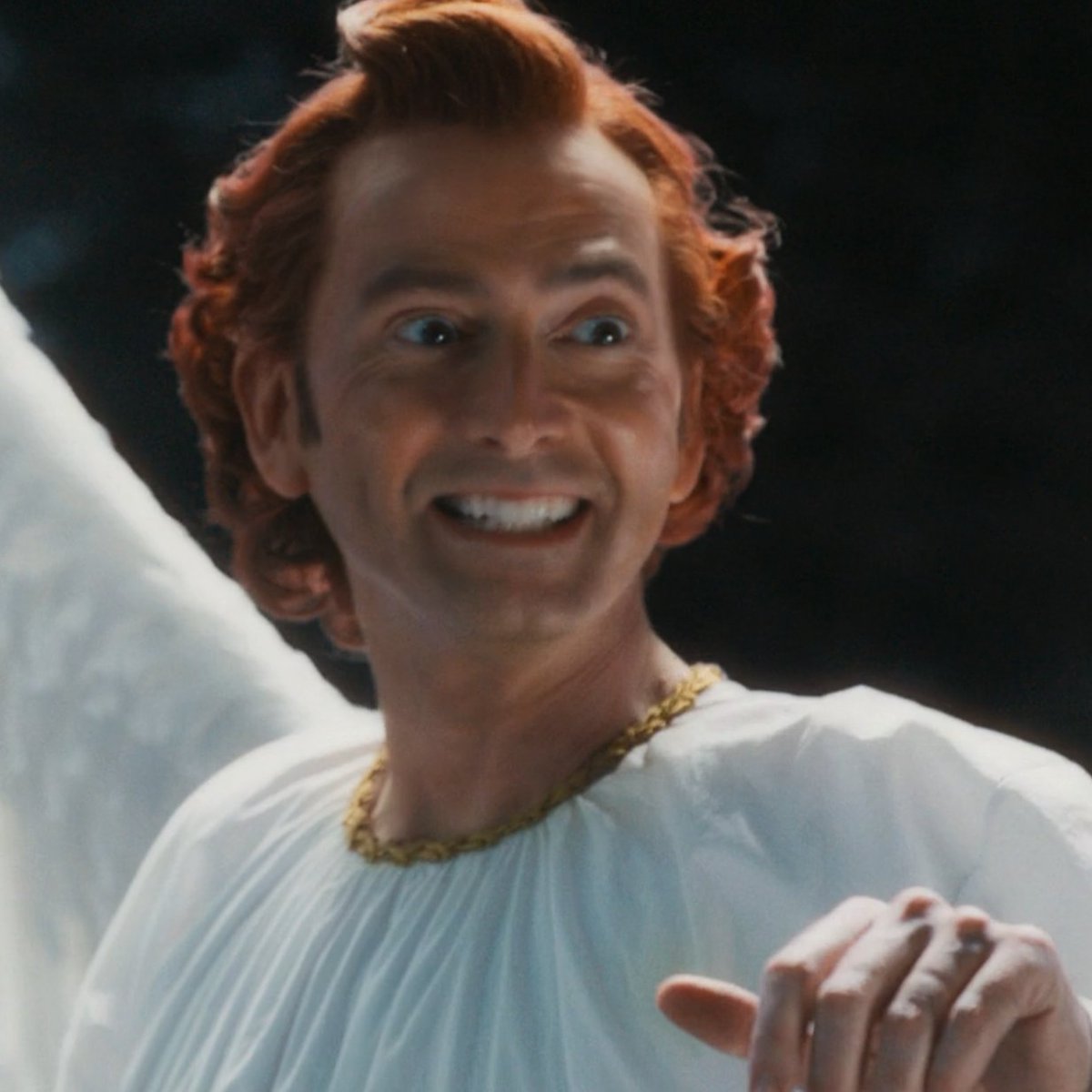 Drawing Angel Crowley rn and I wanna bite him. He's stupid and cute I hate (love) them. /pos