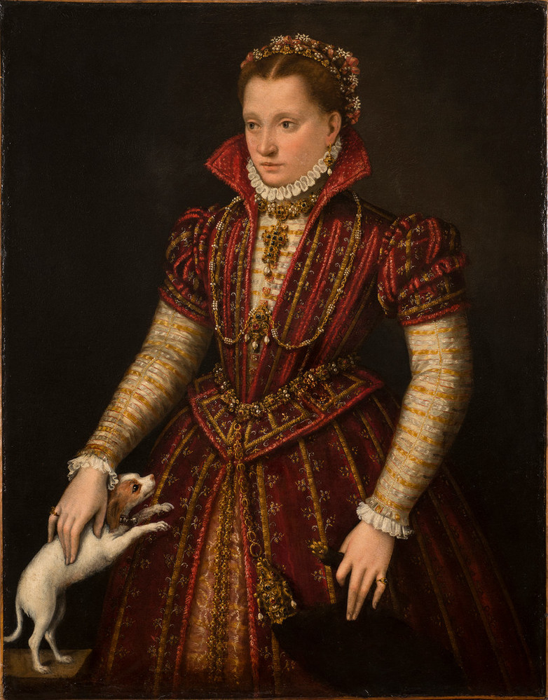 Lavinia Fontana, Portrait of a Noblewoman, ca. 1580.

(National Museum of Women in the Arts; Photo by Lee Stalsworth)  

Lavinia was given her first name #otd 24 Aug 1552 on her baptism in Bologna.