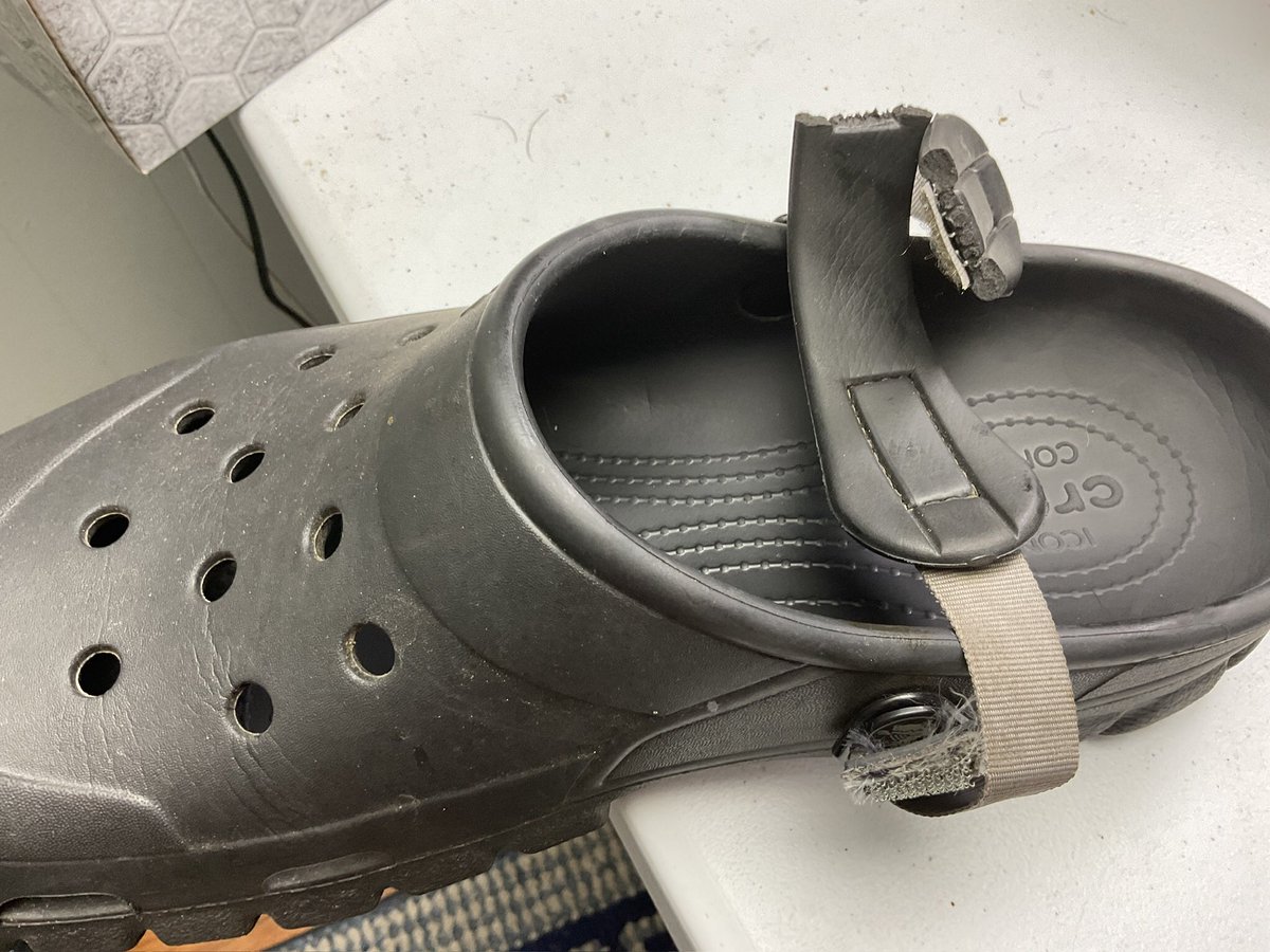 I just got these July 8. Apparently found a rather week spot just putting my trail crocs on. Hey <a href="/Crocs/">Crocs</a>, can you send me new straps?