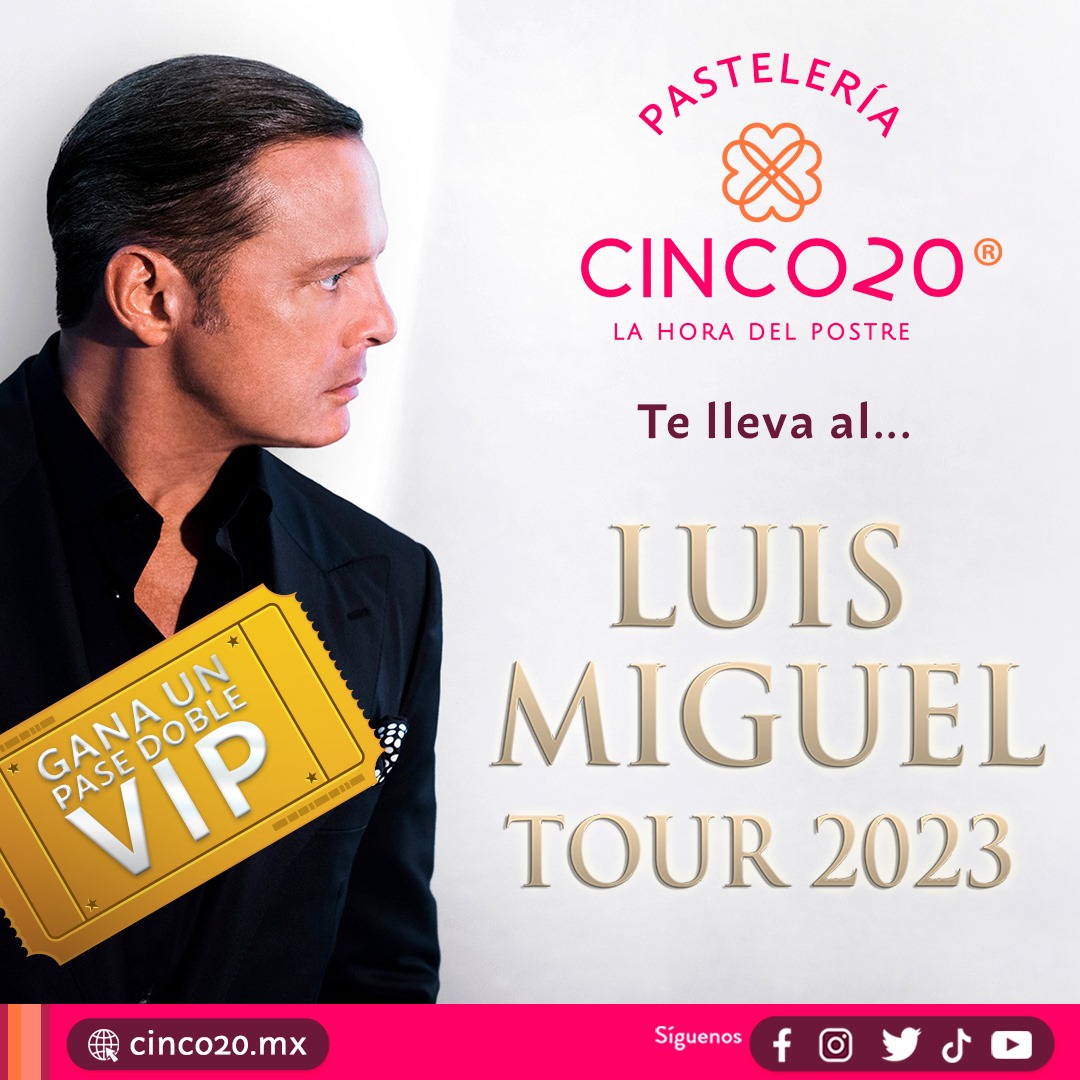 PastelCinco20's tweet photo. Pastelería #Cinco20 te lleva al concierto de #LuisMiguel en #Puebla.
Participa en nuestro #Giveaway y compite por una entrada doble VIP para el concierto del 8 de diciembre.

Consulta las bases:👇
https://t.co/njouX6OdEq https://t.co/CgSJLXknDQ