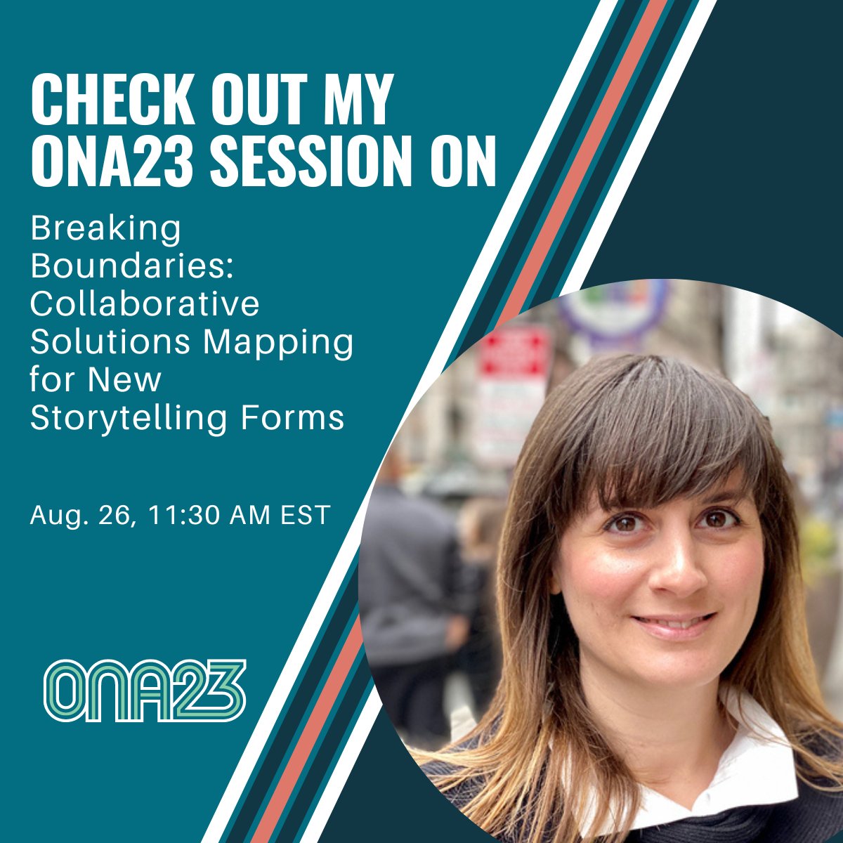 nowizthetime's tweet photo. Excited that @zenyep  and I are presenting at the Online News Association convention #ONA23 Sat Aug 28th at 11:30am EST.  We'll be leading an interactive solutions building workshop with the goal of brainstorming new formats and platforms for news. https://t.co/cU2VmifUjc