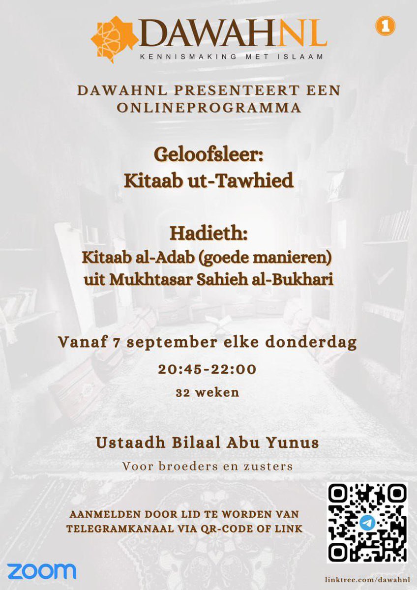 dawah_nl's tweet photo. السلام عليكم ورحمة الله وبركاته،

Beste broeders en zusters,

Alhamdulillah, na een succesvolle reeks vorig jaar beginnen we over twee weken op donderdag 7 september met een nieuwe reeks basiskennis, in shaa Allaah. Zie de afbeeldingen voor meer informatie. https://t.co/WFCtDzmqmN
