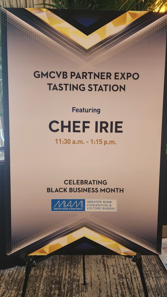 Just out here doing tings.. #chefirie #Expo #GMCVB #GMCVBEXPO #BlackBusinessMonth