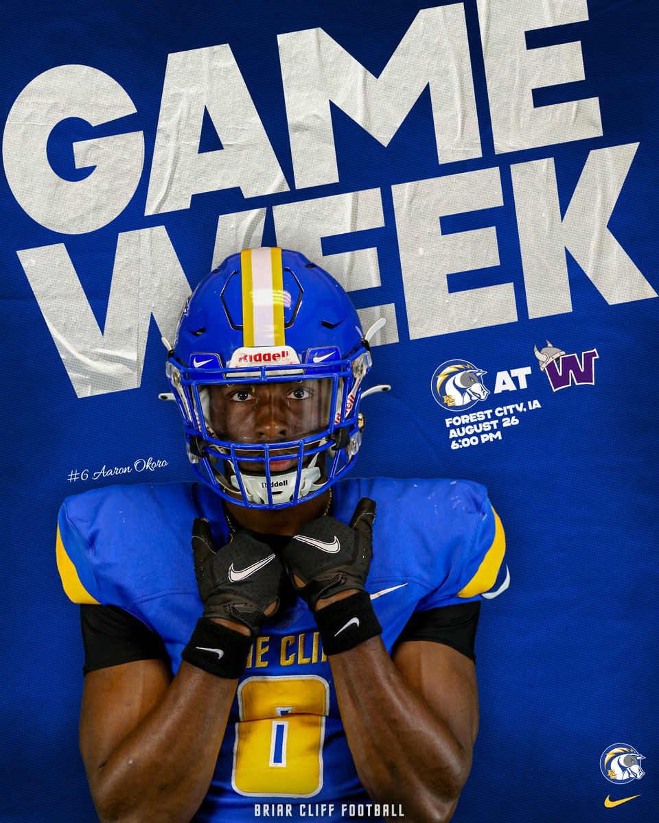 bcuchargers's tweet image. 2️⃣ days until Briar Cliff Football kicks off at Waldorf!

🗞️Preview: bit.ly/3QMZcj8
📕Game notes: bit.ly/3QR5JJy

#BattleOn
