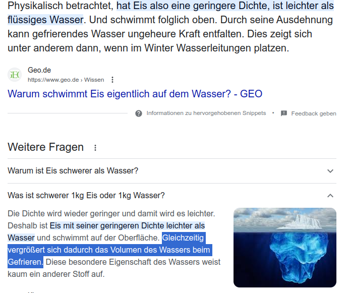 JanTenner10's tweet photo. heißt also?
Das Glas läuft nicht über. Wenn die Eiswürfel schmelzen, bleibt der Wasserstand exakt gleich. Kein einziger Tropfen läuft über.
https://t.co/Yfg3S18e8o

#Köln Niveau #KVB #Klima 
Schülerwissen: #Bildung  stoppt den #Klimawandel https://t.co/vwqrzhsnPH