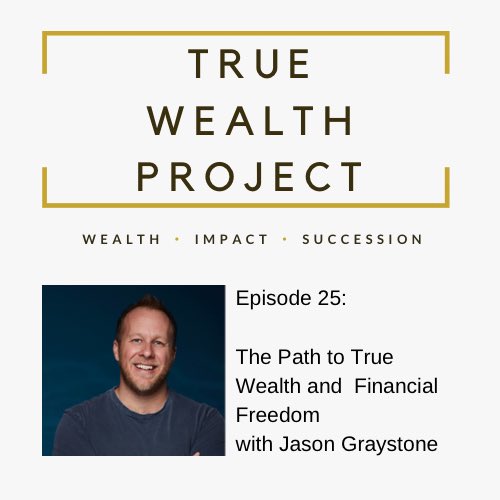 New episode alert - episode 25 is out. Listen to <a href="/JasonGraystone/">Jason Graystone</a> in conversation with Sascha about the path to True Wealth and financial freedom on a foundation of purpose.
linktr.ee/sascha.janzen