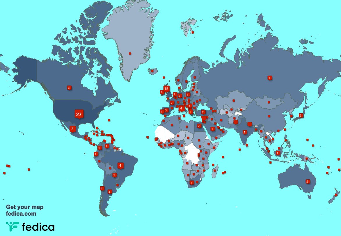 Special thank you to my 237 new followers from Brazil, Japan, Saudi Arabia, and more last week. fedica.com/!steve_sps