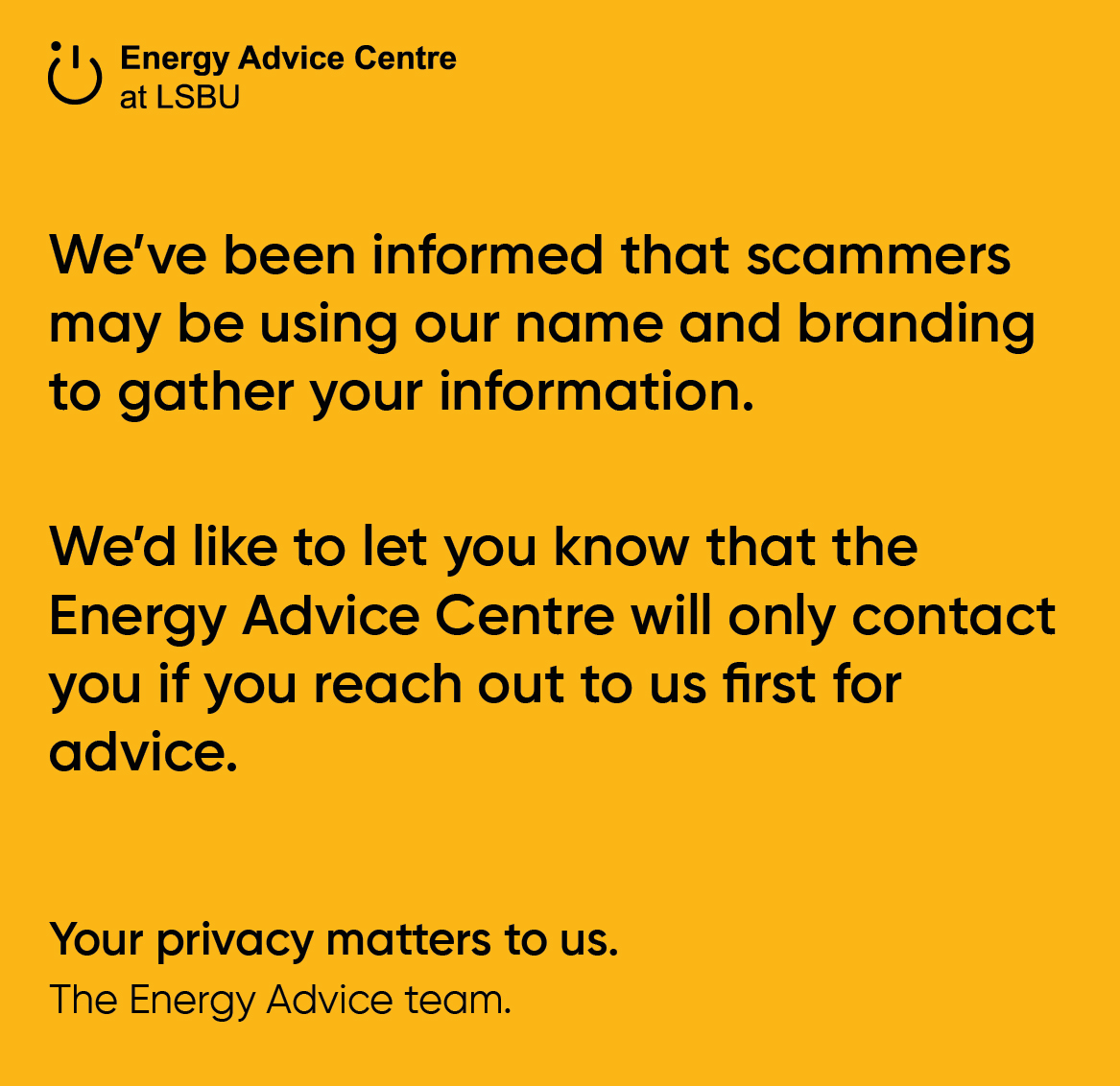 Energy Advice Centre at LSBU (EAC) tweet media