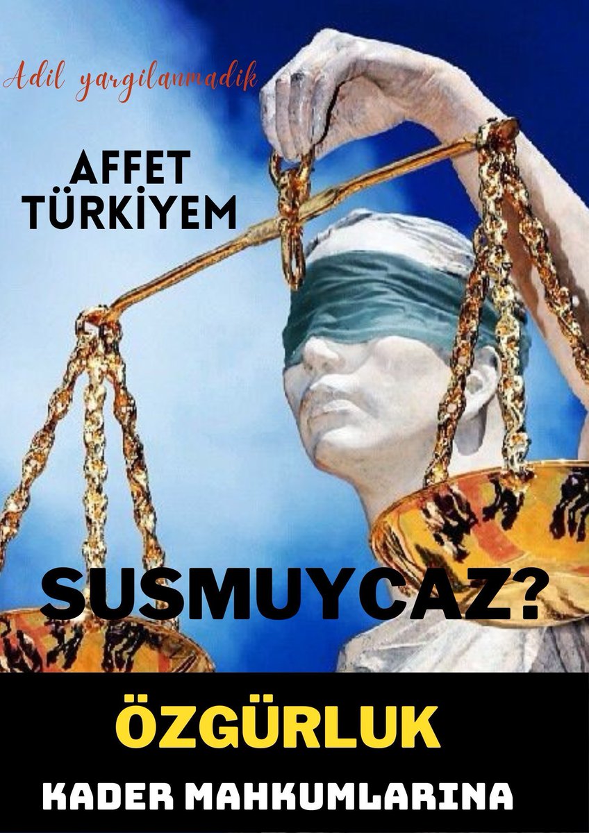 #MahkumaAdalet 

<a href="/dbdevletbahceli/">Devlet Bahçeli</a> 
<a href="/RTErdogan/">Recep Tayyip Erdoğan</a> 
<a href="/YildizFeti/">Feti Yıldız</a> 
<a href="/yilmaztunc/">Yılmaz TUNÇ</a>