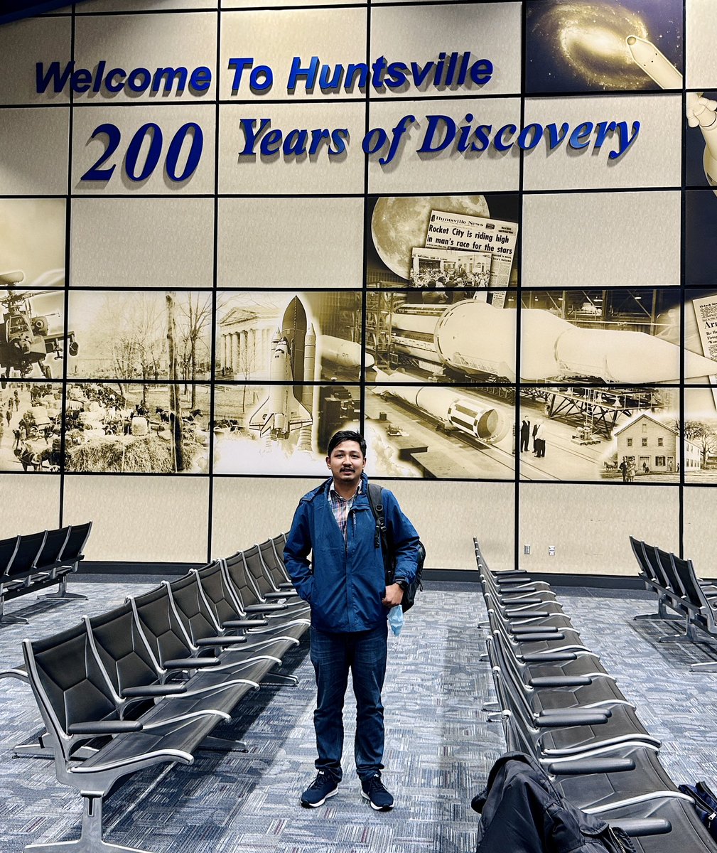 Wheels down in Huntsville!🛬

7 young professionals have traveled all the way from Angola 🇦🇴, Austria 🇦🇹, DRC 🇨🇩, Italy 🇮🇹, Japan 🇯🇵, Nepal🇳🇵 &amp; UK 🇬🇧, to participate in our UNVIE Space Exchange program in collaboration w/ <a href="/UAHuntsville/">University of Alabama in Huntsville (UAH)</a>. The talented participants won <a href="/UNOOSA/">UNOOSA</a> &amp;