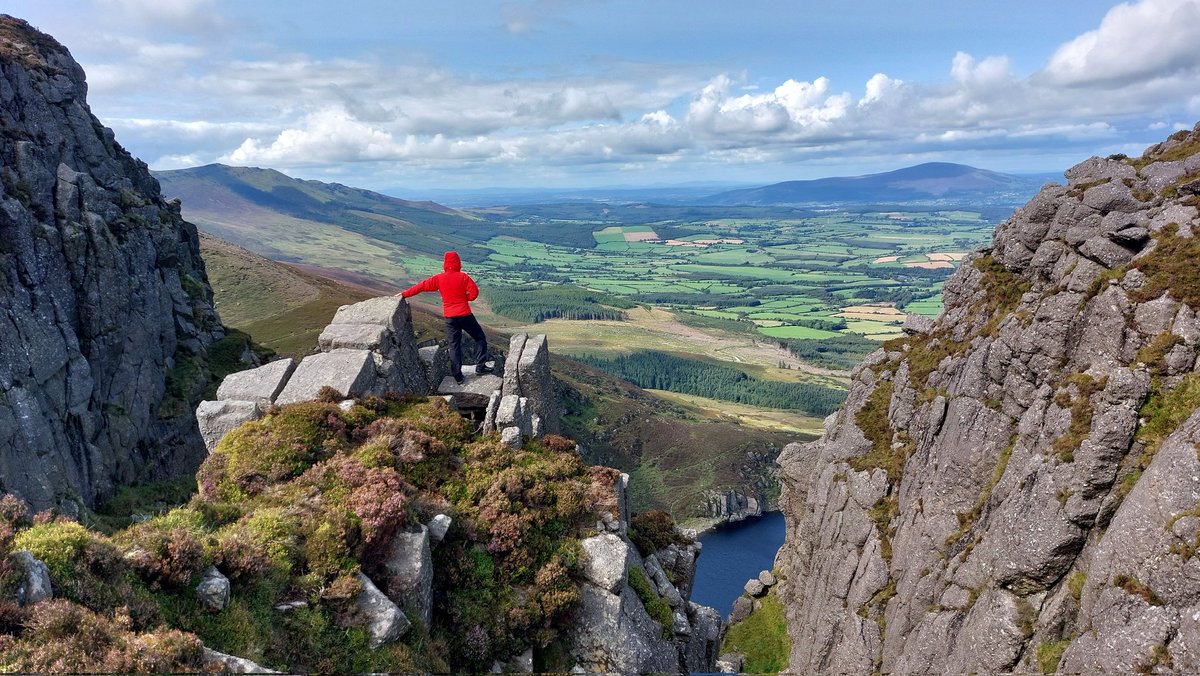 Lovely view over Crottys Lake today with Sliabh na mBan on the horizon