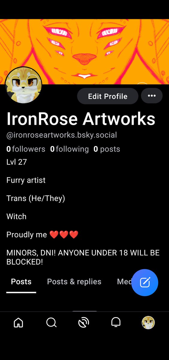Guys!!!! I'm finally on #bluesky !!!!

Go follow me there and I'll follow you back! Any furry artists or furries 18+ drop your bluesky profile in the comments!

#bluesky #furryfandom #furrycommunity #furryartist