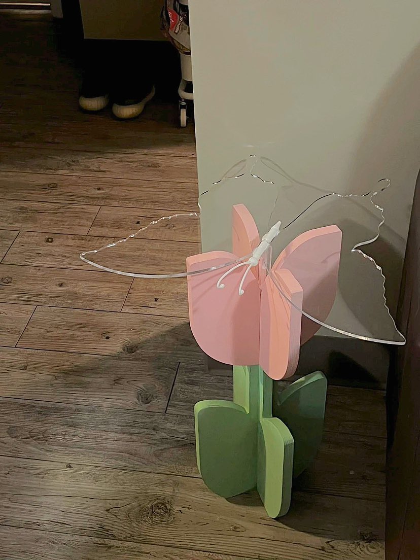custom tulip butterfly table