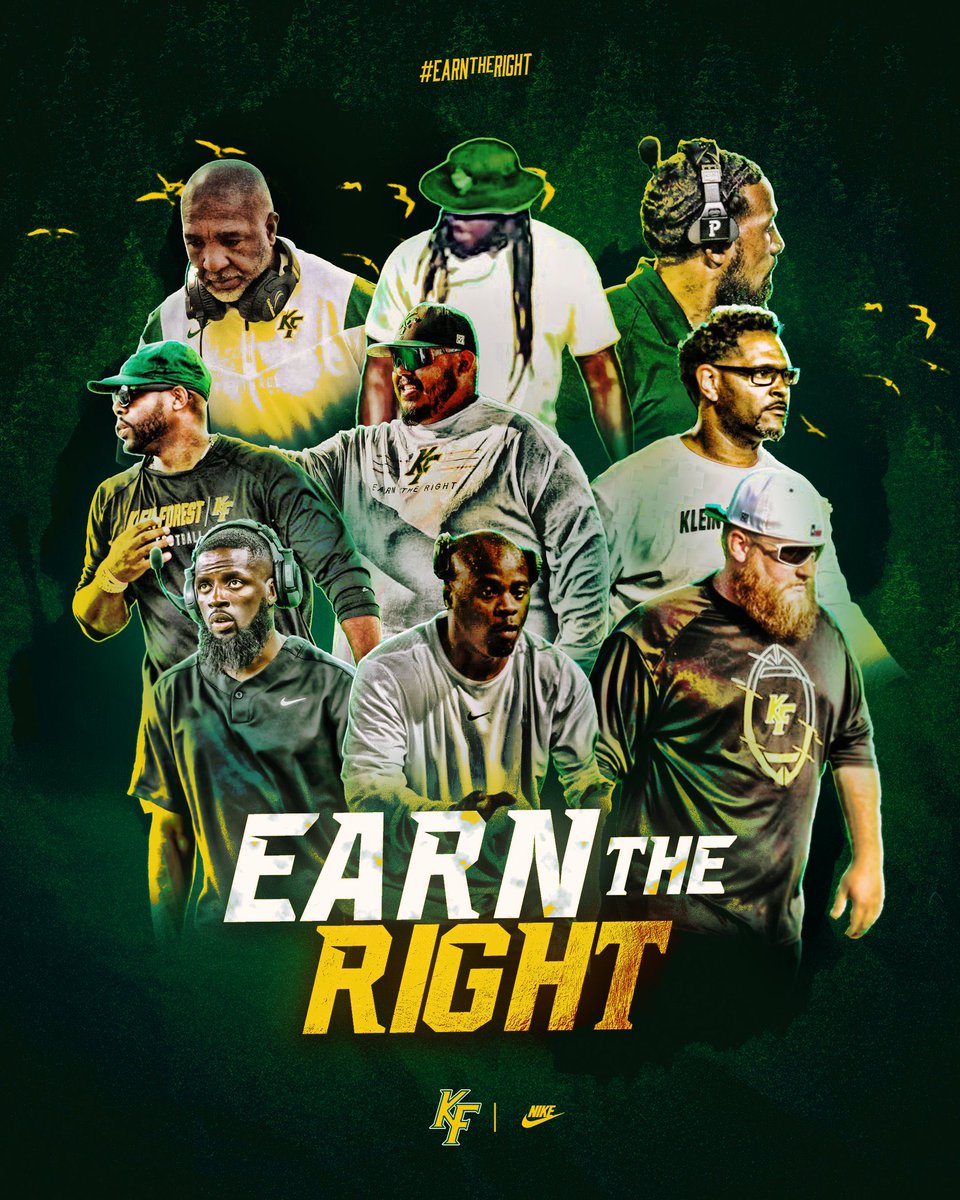 A new era in <a href="/KFGOLDENEAGLES/">KLEIN FOREST FOOTBALL</a> debuts tonight!! It’s almost showtime!!! Don’t meet us there…BEAT US THERE‼️
8 PM Klein memorial 
<a href="/1CoachVaughn/">Coach Vaughn</a> <a href="/Dabo1056/">Dabo Davis</a> <a href="/CoachRhea87/">Coach Rhea</a> <a href="/CoachMicahHill/">Micah Hill</a> <a href="/_LOchoa/">Coach Ochoa</a> <a href="/CoachGMbu/">Galvanis Mbu</a> @Coach_Kelley24  <a href="/KleinISDAth/">Klein ISD Athletics</a> <a href="/JLanceAlexander/">Lance Alexander</a> 
🌳🦅💚💛
#EarnTheRight
