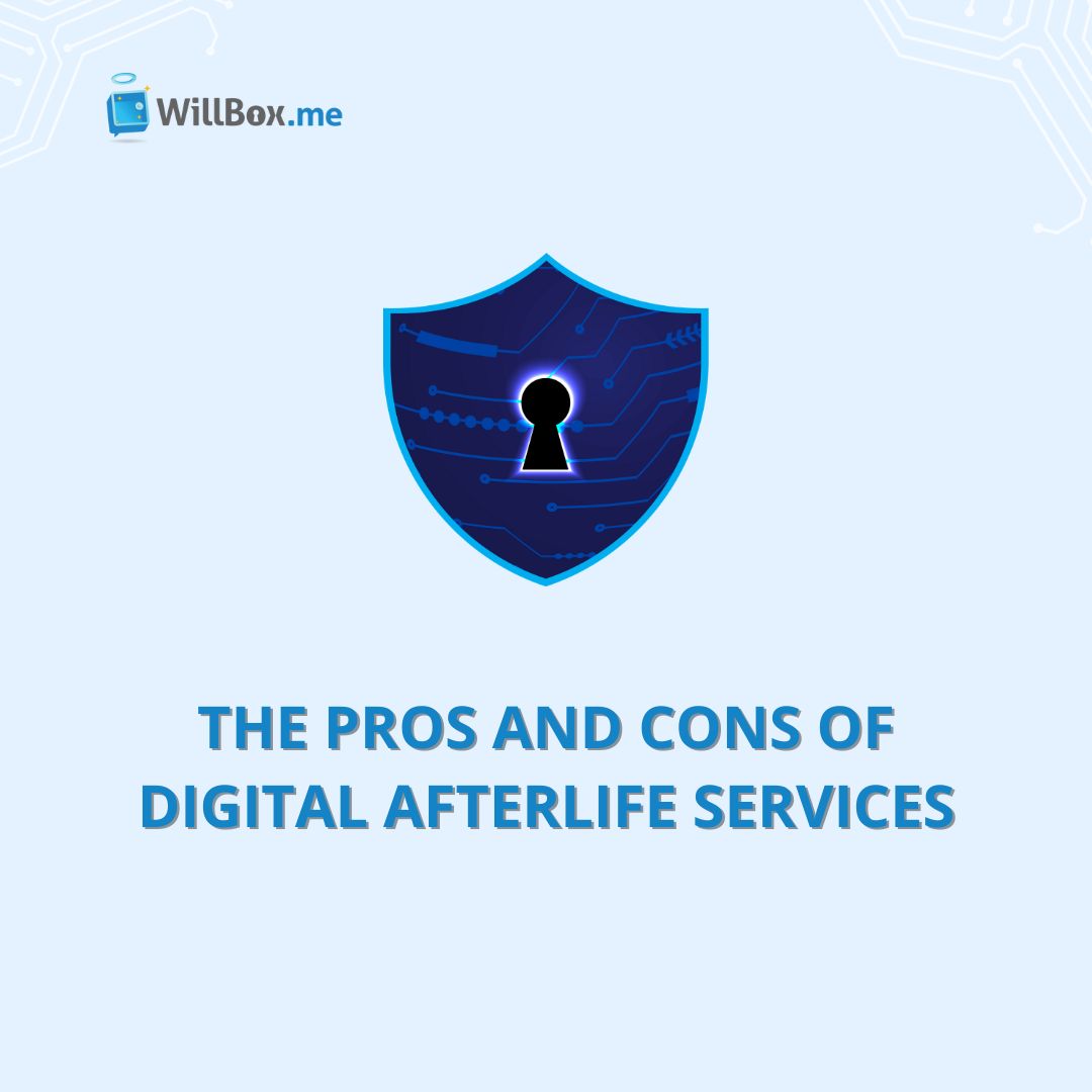 Managing your digital legacy: Boon or bane? 🌐 Weigh the pros, cons, and ethics with WillBox.me. 🔐 

#DigitalAfterlife #DigitalFootprints #WillBoxSecure #DigitalEthics #RememberedOnline