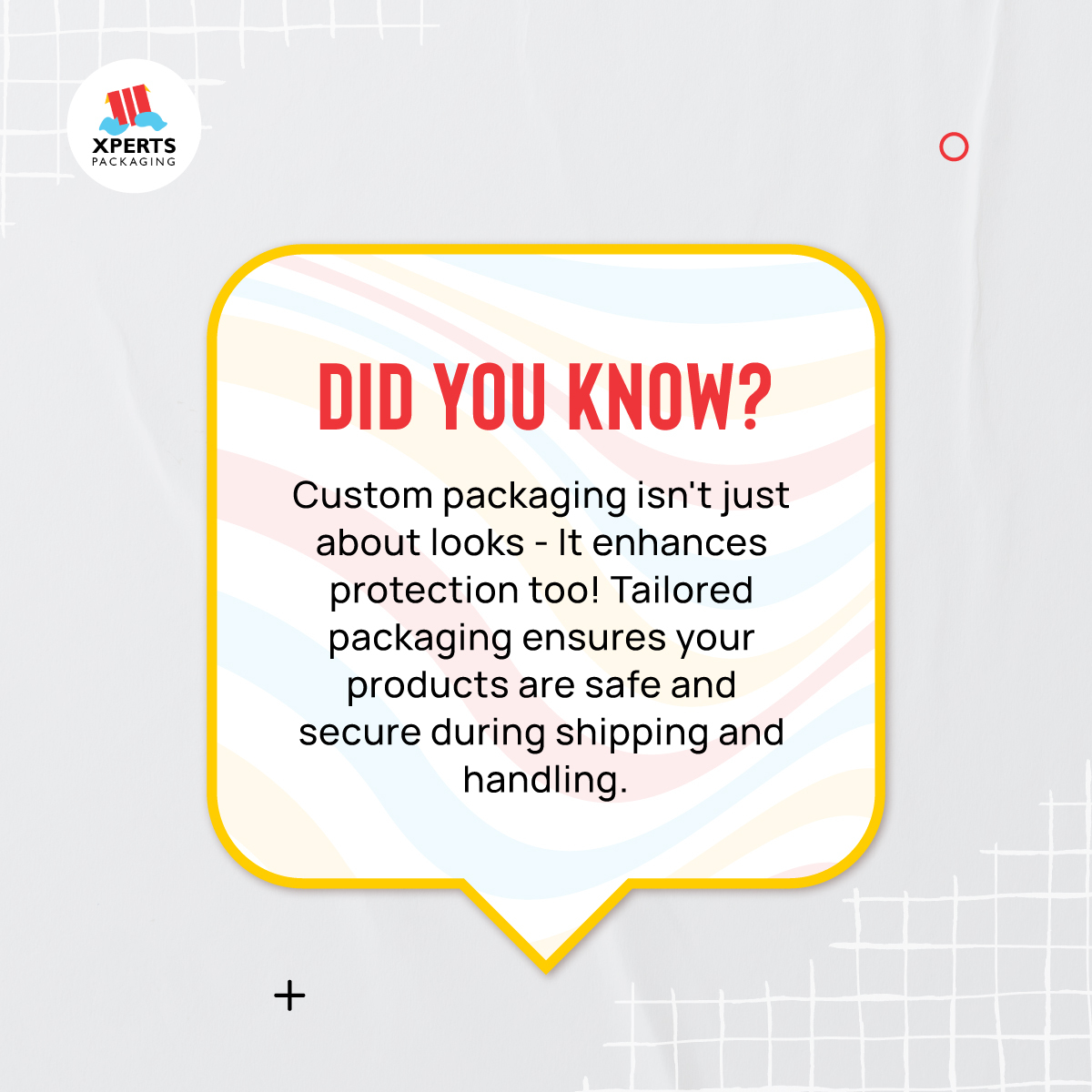 ✨ Did You Know? ✨

📦 Custom packaging isn't just about looks – it enhances protection too! 🔒

#CustomPackaging #PackagingSolutions #ProductProtection
#ShippingSafety
#SecurePackaging
#BrandCare
#HandleWithCare #ShippingSolutions #ProductSecurity