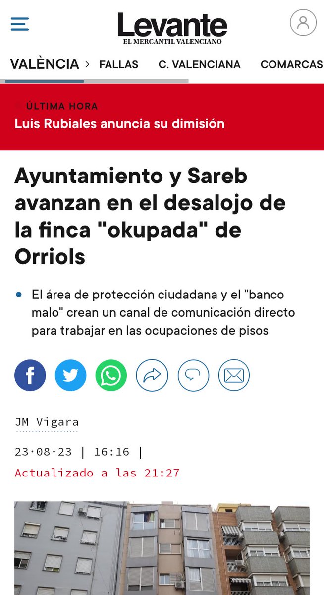 EricaBarcelo5's tweet photo. @AjuntamentVLC y los inquilinos morosos??? Cuando son grandes enseguida ayudáis...... pero que hay de los pequeños propietarios???? https://t.co/c5eqC4oraT