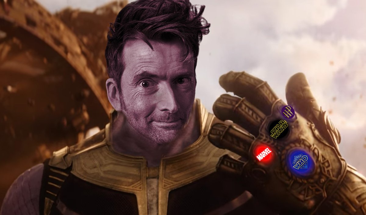 TharriesYT's tweet photo. David Tennant collects nerd franchises like infinity stones: https://t.co/iYYEw0r7ly