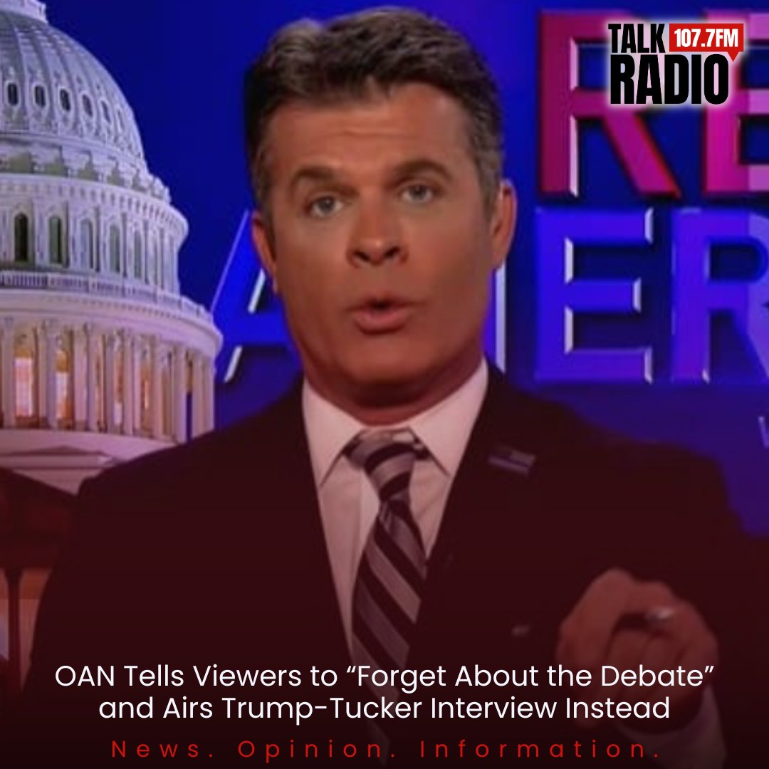 📺🗳️ Tune in for a captivating twist on traditional programming! OAN invites viewers to set aside the debate and catch a special airing featuring Trump. Don't miss this unique perspective on current affairs. #OAN #TrumpSpecial #AlternativeView 📡👀