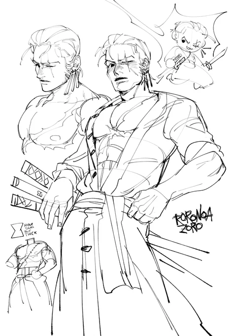 zoro sketch request on patr3on, him