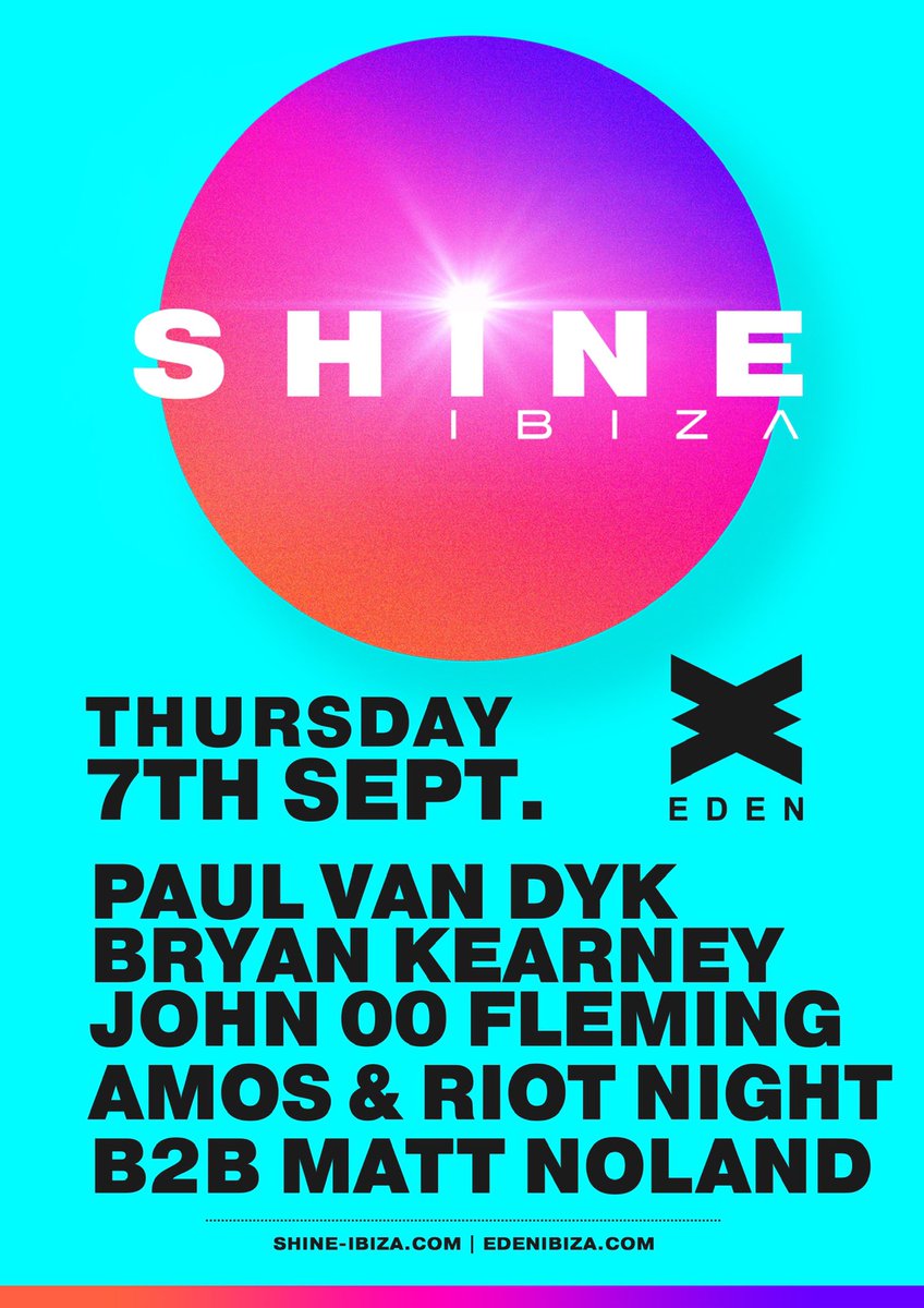 #tbt to Luminosity with @PAULVANDYK 

There are exactly two weeks to go until @SHINE_Ibiza with @PAULVANDYK, @John00fleming, @AmosRiotNight, @Zenzenzenopt at @edenibiza. 

This will be my only Ibiza show of the summer ☀️

See you soon 😎 #shineibiza #trance #techno