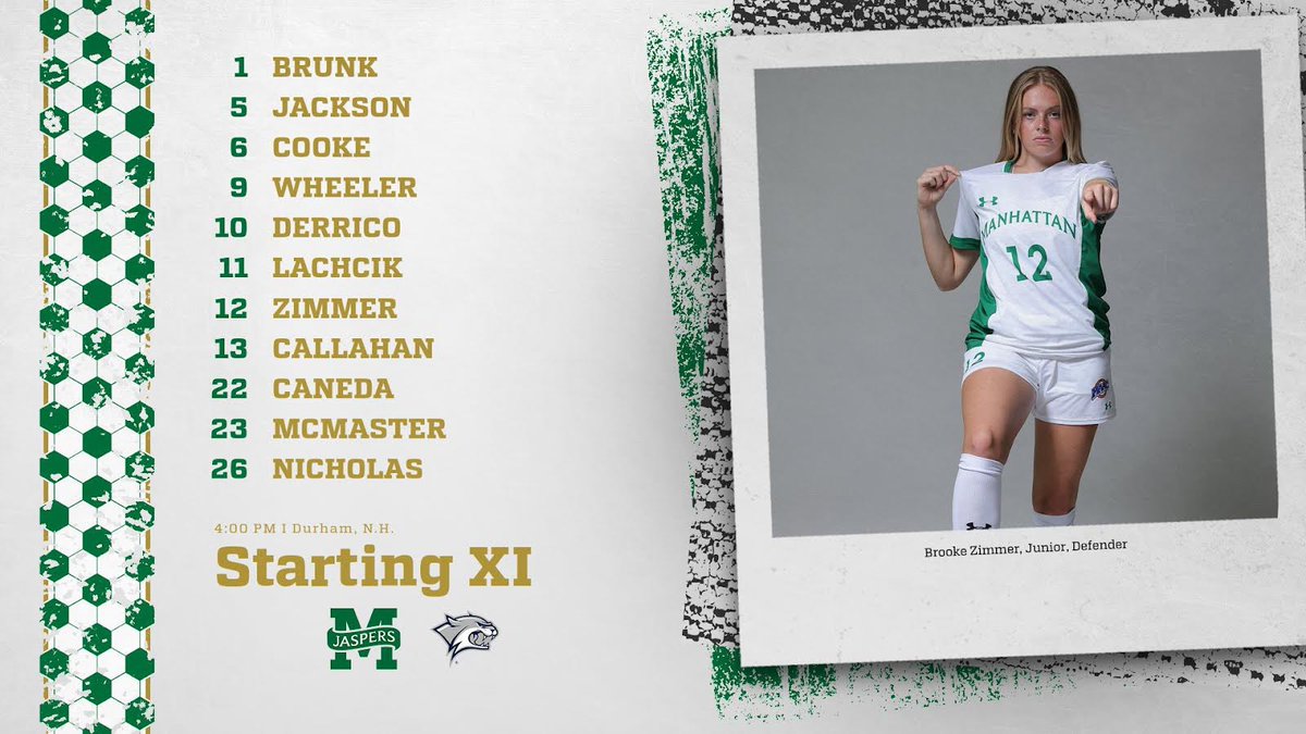 JaspersWSOC's tweet photo. Our Starters at UNH ⚽️
📺 https://t.co/KsbjbzPBpU
📊 https://t.co/EG2jKmtOvC
Let’s Go Jaspers! https://t.co/lfdgC3Y9Tb