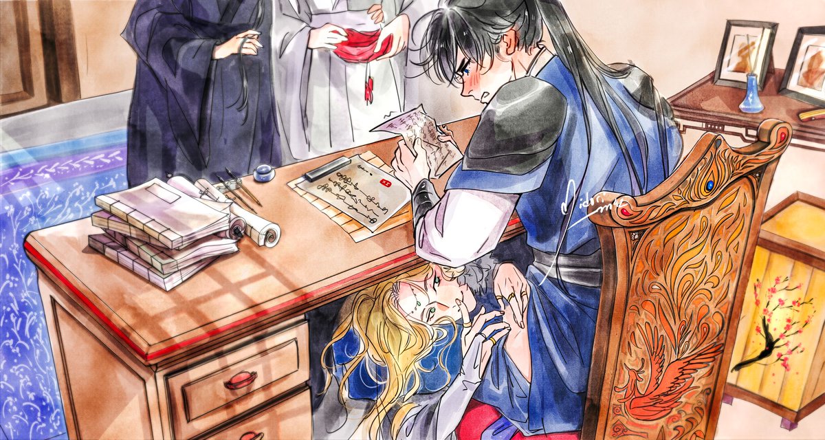 Midori_m42's tweet photo. Mei Hanxue doing what he knows how to do best, tease our Dear Leader of Sisheng Peak 😋

A MeiMeng fic in collab with @Binghelogy
Happy B-Day Mengmeng 💙

#薛蒙0825生日快乐 #Happy_XueMeng_Day #meimeng #2ha #二哈和他的白猫师尊 https://t.co/4vIDngrfCZ