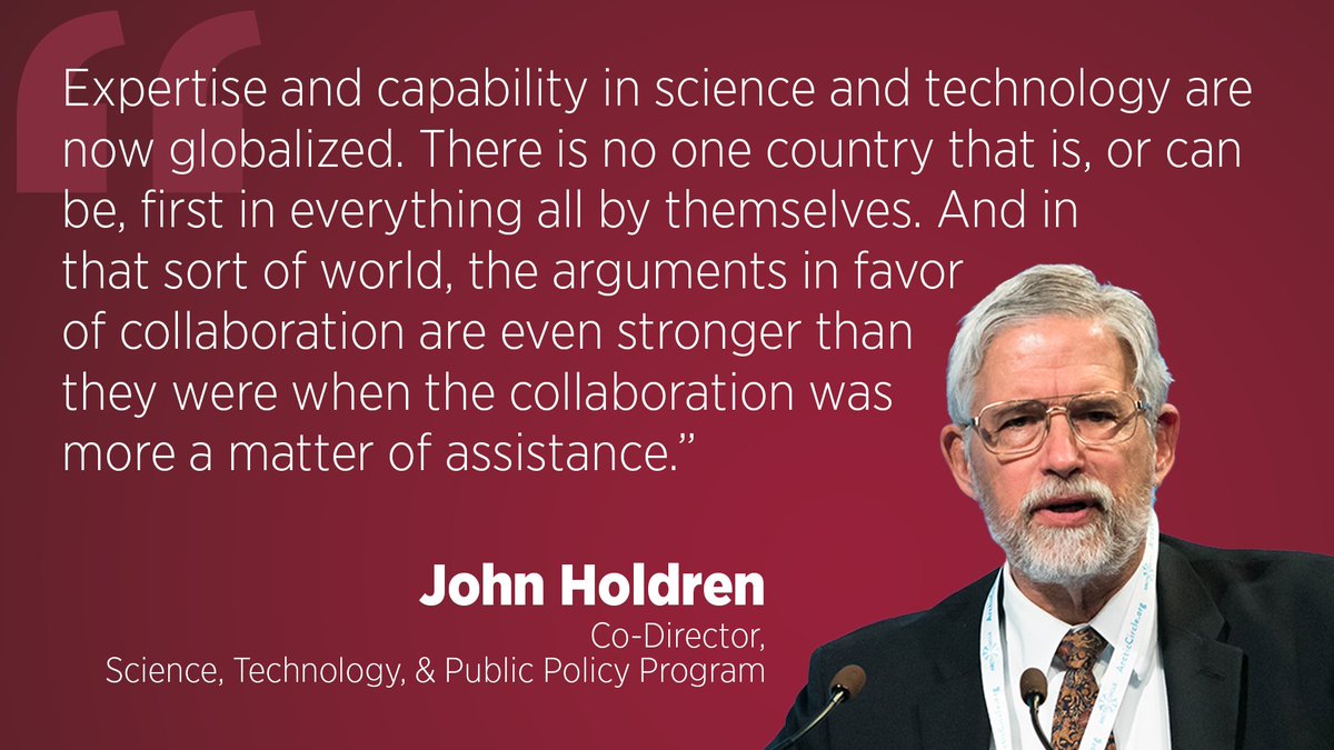 Science, Technology, and Public Policy Program (@belferstpp) on Twitter photo The US can't afford to cut off cooperative activities with China by letting the US-China Science and Technology Agreement (STA) lapse, says our Co-Director John Holdren in <a href="/thewirechina/">The Wire China</a>. The US can't afford to cut off cooperative activities with China by letting the US-China Science and Technology Agreement (STA) lapse, says our Co-Director John Holdren in <a href="/thewirechina/">The Wire China</a>.