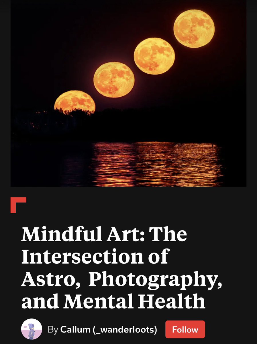 Callum 🕊 wanderloots.eth (@_wanderloots) on Twitter photo I am excited to be this week’s curator of “The Shot” by <a href="/Flipboard/">Flipboard</a>
Mindful Art: The intersection between Astro, Photography, and Mental Health
A mix of art, resources, and inspiration including:
<a href="/giuligartner/">Giulia Gartner</a>
@NightLights_AM
<a href="/alynwallace/">Alyn Wallace 🌌</a>
<a href="/albertdrosphoto/">Albert Dros</a>
<a href="/AJamesMcCarthy/">Andrew McCarthy</a> I am excited to be this week’s curator of “The Shot” by <a href="/Flipboard/">Flipboard</a>
Mindful Art: The intersection between Astro, Photography, and Mental Health
A mix of art, resources, and inspiration including:
<a href="/giuligartner/">Giulia Gartner</a>
@NightLights_AM
<a href="/alynwallace/">Alyn Wallace 🌌</a>
<a href="/albertdrosphoto/">Albert Dros</a>
<a href="/AJamesMcCarthy/">Andrew McCarthy</a>