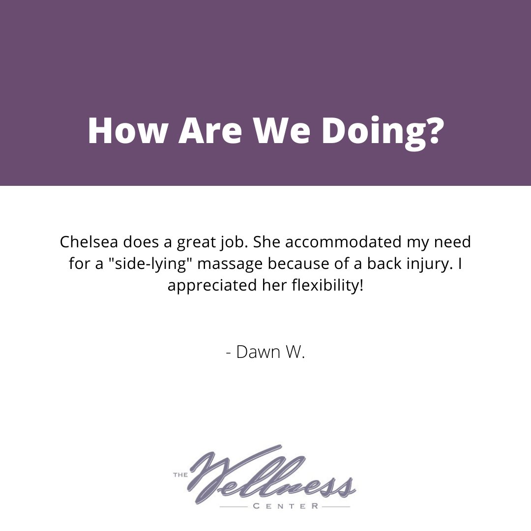 wellnessdenver's tweet photo. Every BODY is unique! We're happy to accommodate requests and make adjustments as needed.  If you have a special request for, please flag it for us when booking so our admin team can pair you with the best possible fit!
-
Learn more about Chelsea here: https://t.co/IABW80VcFC https://t.co/2ZNnVDjJjk