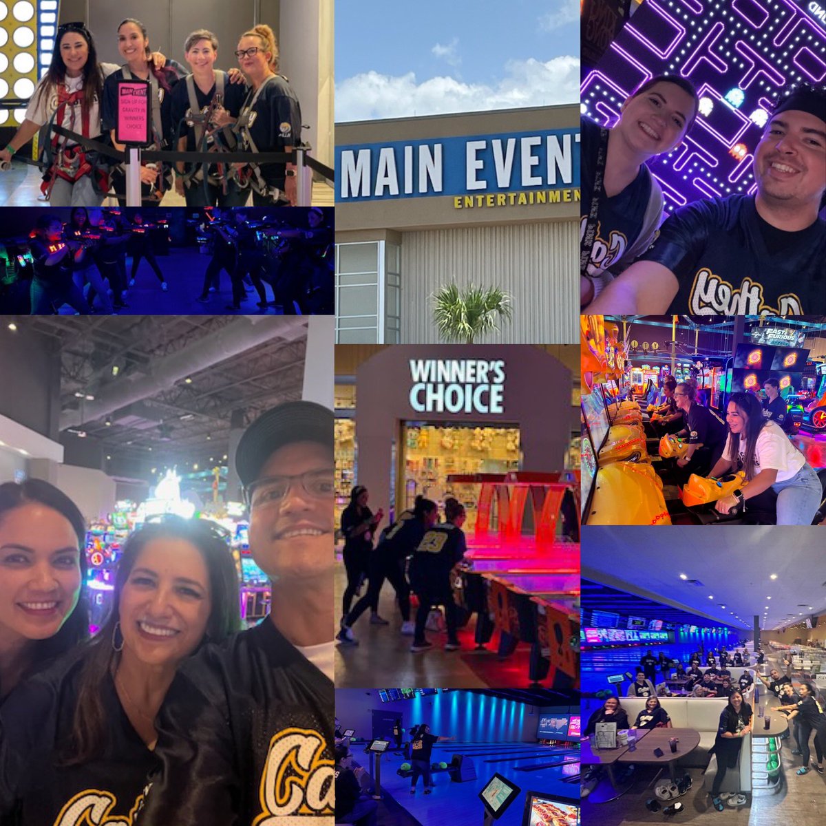 cobras047's tweet photo. Cathey Cobras had a blast team building at Main Event! ๐๐ณ #TeamBuildingAdventures #MainEventFun" https://t.co/XhKHH0zfZl