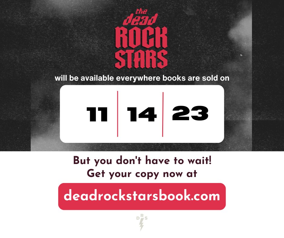 Get your copy today! #deadrockstarsbook 
deadrockstarsbook.com/merch