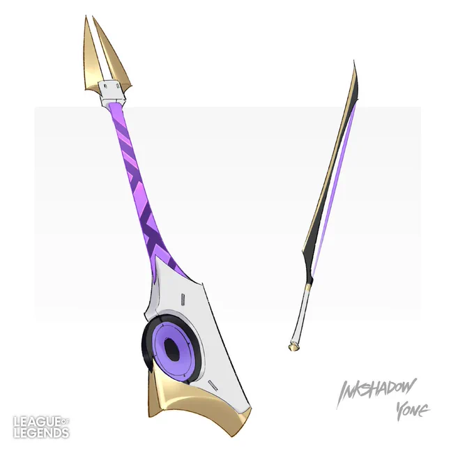 Inkshadow Yone Concept Art by Luca Xu 
