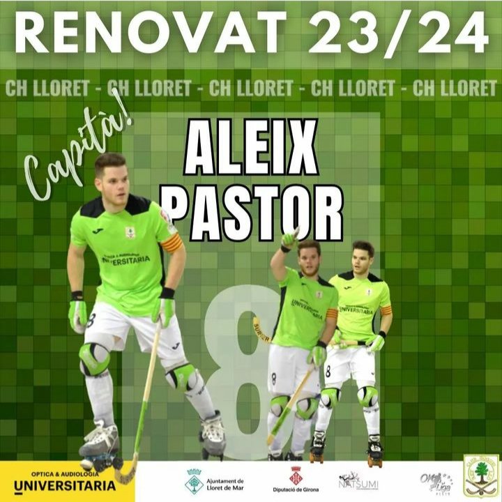 Treballant per una nova temporada!!
🥅🏑 23-24. Aleix Pastor renova amb el Club Hoquei Lloret.
🤙Som-hi <a href="/aleixpastor8/">Aleix Pastor</a> 

#okplata #hoqueipatines #hoquei #rinckhoquei #lloretvilaesportiva #soyuniversitaria #lloretdemar #natsumi #restaurantepanxos