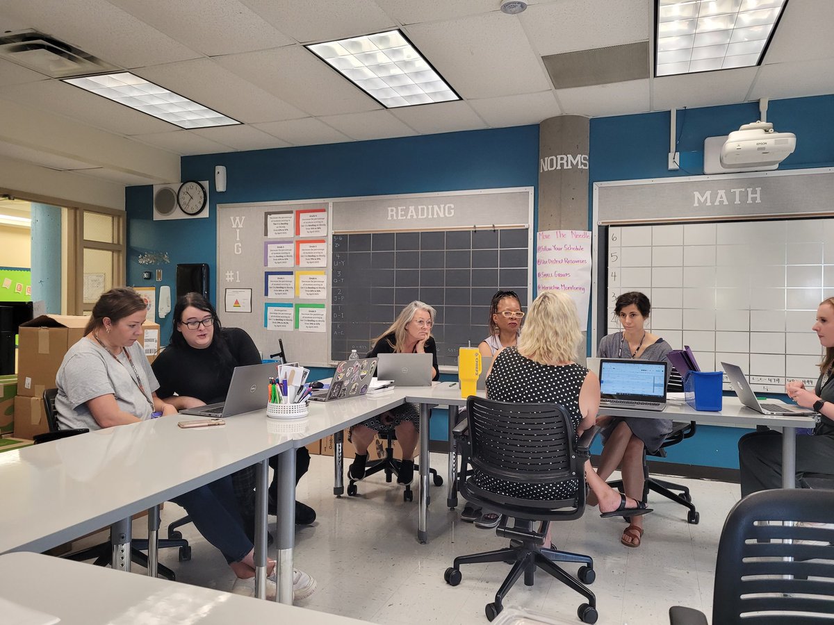 PLC meetings for intense collaboration on the second day of school! #NoTimeToWaste #EliminateTheGaps  <a href="/kcpublicschools/">KCPS</a>