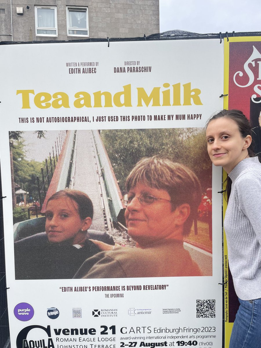 PurpleWaveT's tweet photo. @fringebiscuit Yess! ‘Tea and Milk’ at C Venues Aquila Studio, 5⭐️ @BWWScotland , 4⭐️ @TheScotsman, 7:40pm until the 27th https://t.co/ghrtgDT2F8