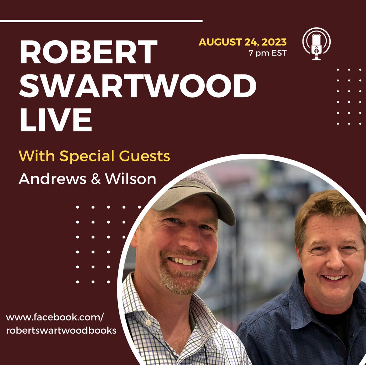 BAndrewsJWilson's tweet photo. Join us at 7 eastern/ 6 central in conversation with @RobertSwartwood as we talk #TheSandbox #AI #DEMPSEY #SonsofValor #writing & #clancy
LINK to join:
https://t.co/XAl5W9j4na
@BlackstoneAudio @thrillerwriters @BestThrillBooks @TheRealBookSpy @LexicalForge @JWilsonWarTorn https://t.co/XchiY0CTM7