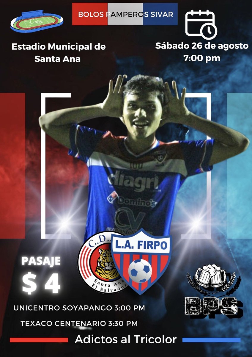 BPamperoS's tweet photo. Cantandoooooo vamos por todo el salvador🇸🇻🗣
Firpo es amor eterno ♥️♾️
Tricolor está pasión🇳🇱 🎶 https://t.co/XQ8TAYC6fz