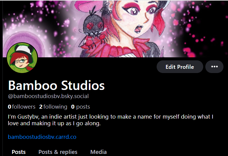 BStudiobv's tweet photo. Finally got myself a bluesky! If you follow me, add me there! https://t.co/YYj0osKjoA